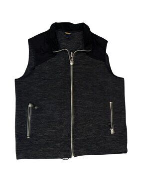 Woolrich Mens Wool Blend Zip-Up Vest